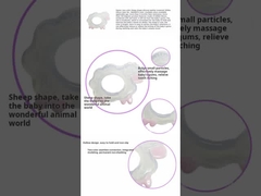 Masę Silicone owcze Zęby Owce Bez BPA Zęby zabawki i rozmiar jest 9,3 * 7cm i waga 25 gramów