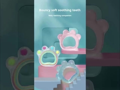 Elastyczny niedźwiedź łapy krowy silikonowy Baby Teether Rozmiar zabawki jest 8x9 cm dla dzieci i waga 35 gramów